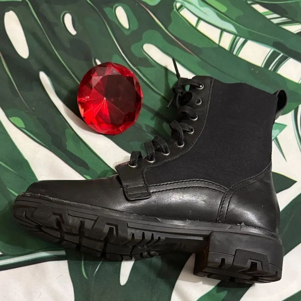Rag & Bone Black Lace-Up Boots